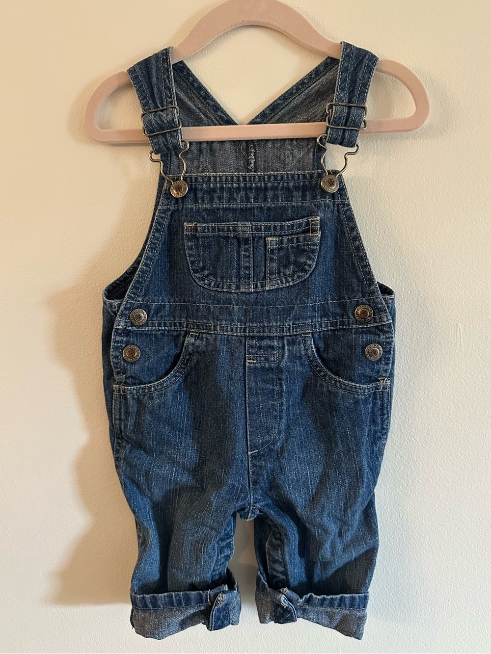 Arizona Jean Blue Denim Baby Overalls